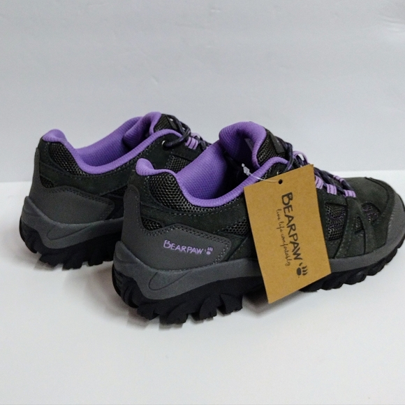 BEARPAW Grey Wolf Hiking Shoes Women's size 9 NEW!! 🔥 💜 - Picture 5 of 8